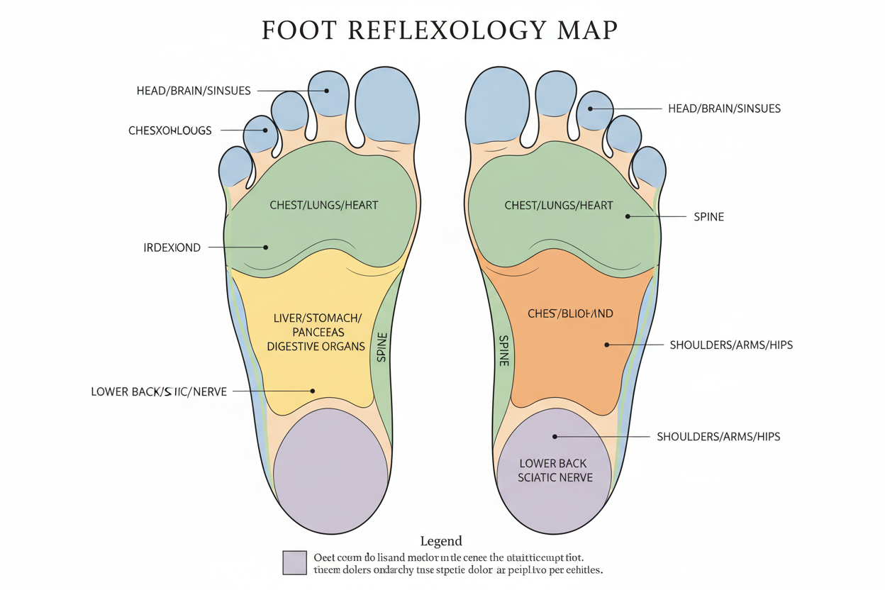 Complete Guide to Foot Reflexology Maps: Understanding Reflexology Charts