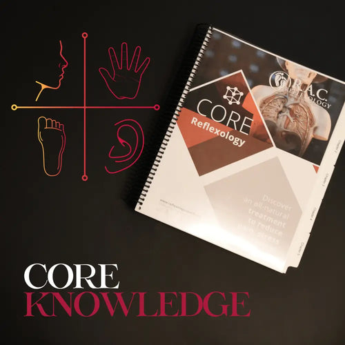 Core Knowledge Reflexology book with white cover and red text