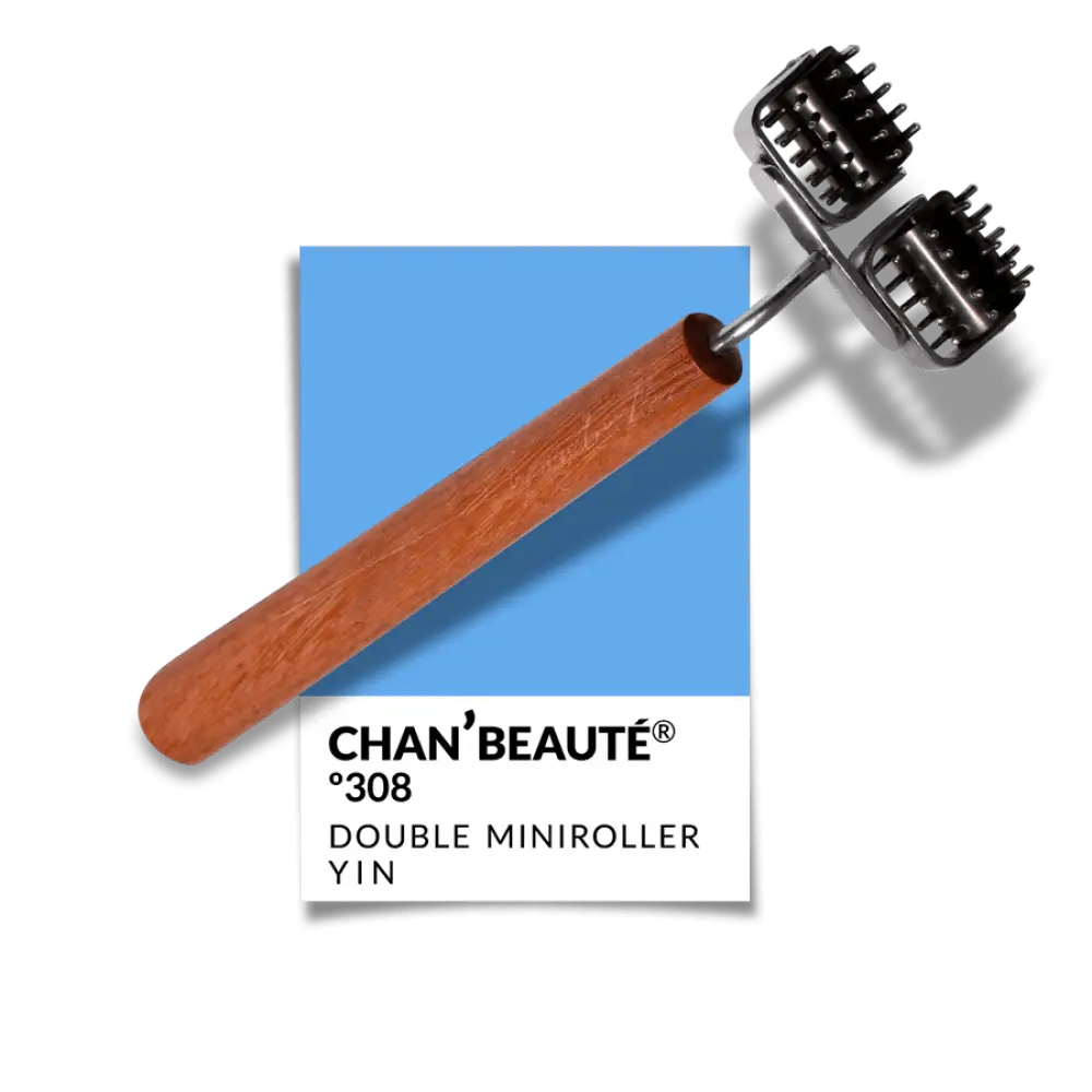 Double Yin Facial Roller Nº308 with Chan’beauté Miniroller Tool