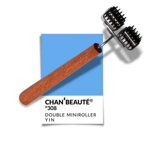 Double Yin Facial Roller Nº308 with Chan’beauté Miniroller Tool