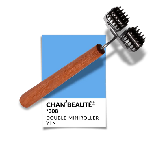 Double Yin Facial Roller Nº308 with Chan’beauté Miniroller Tool