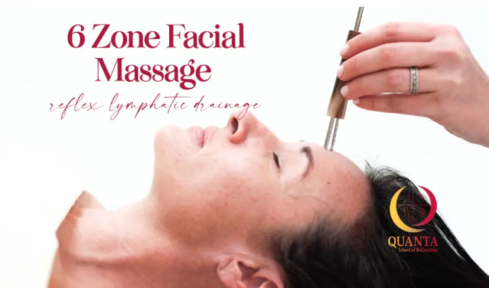 6-Zone Facial Massage Tool with Wooden Handle and Metal Tip