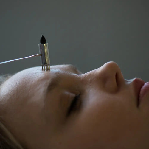 Silver and black Little Yin Yang Hammer acupuncture needle tool