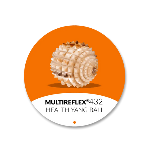 Beige ridged pinecone-like Yang Health Ball No. 432