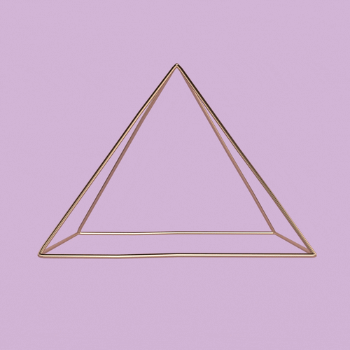 sacred geometry krystaline single pyramid