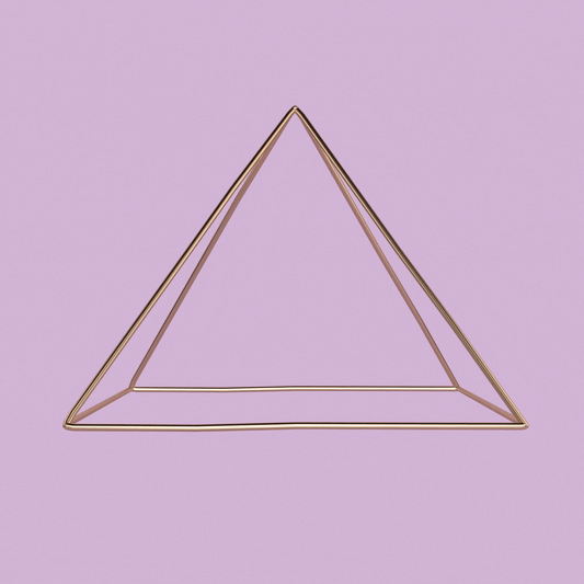 sacred geometry krystaline single pyramid