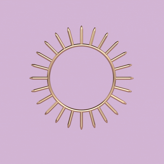 sacred geometry krystaline.  Gold sun metal alloys, bring in energy to your room, space 