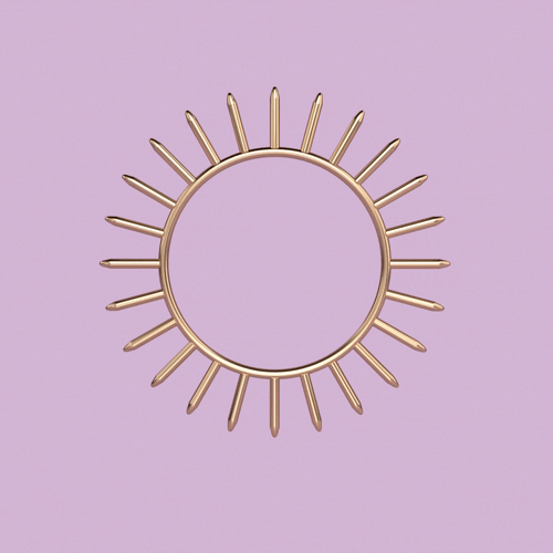 sacred geometry krystaline.  Gold sun metal alloys, bring in energy to your room, space 