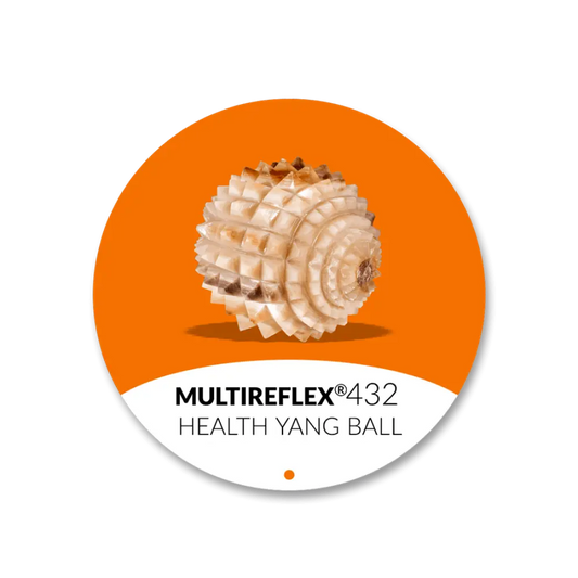 Beige ridged pinecone-like Yang Health Ball No. 432